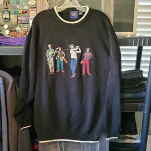 Cotton Traders Vintage Golf Sweater Large made of 100% cotton